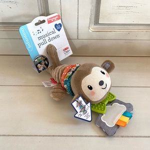 NWT Infantino Go Gaga! Musical Pull Down - Monkey